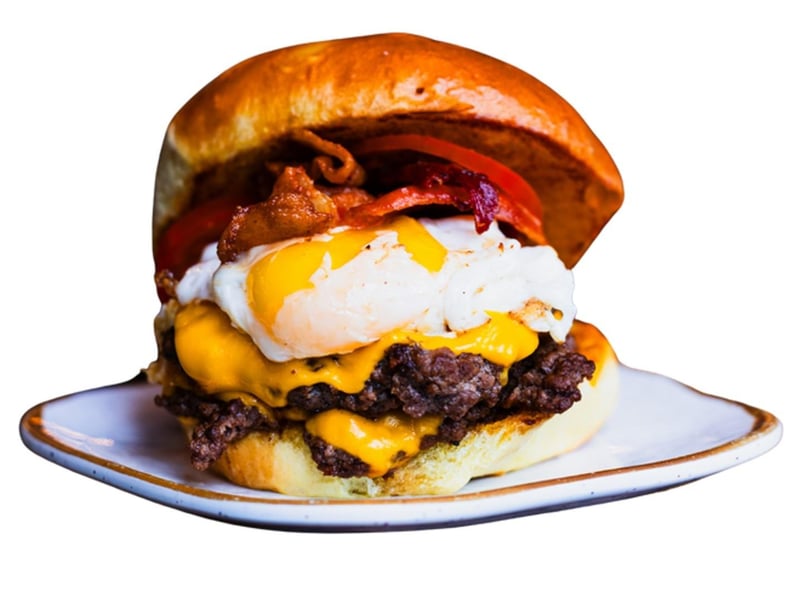 The Eggcellent Double Burger